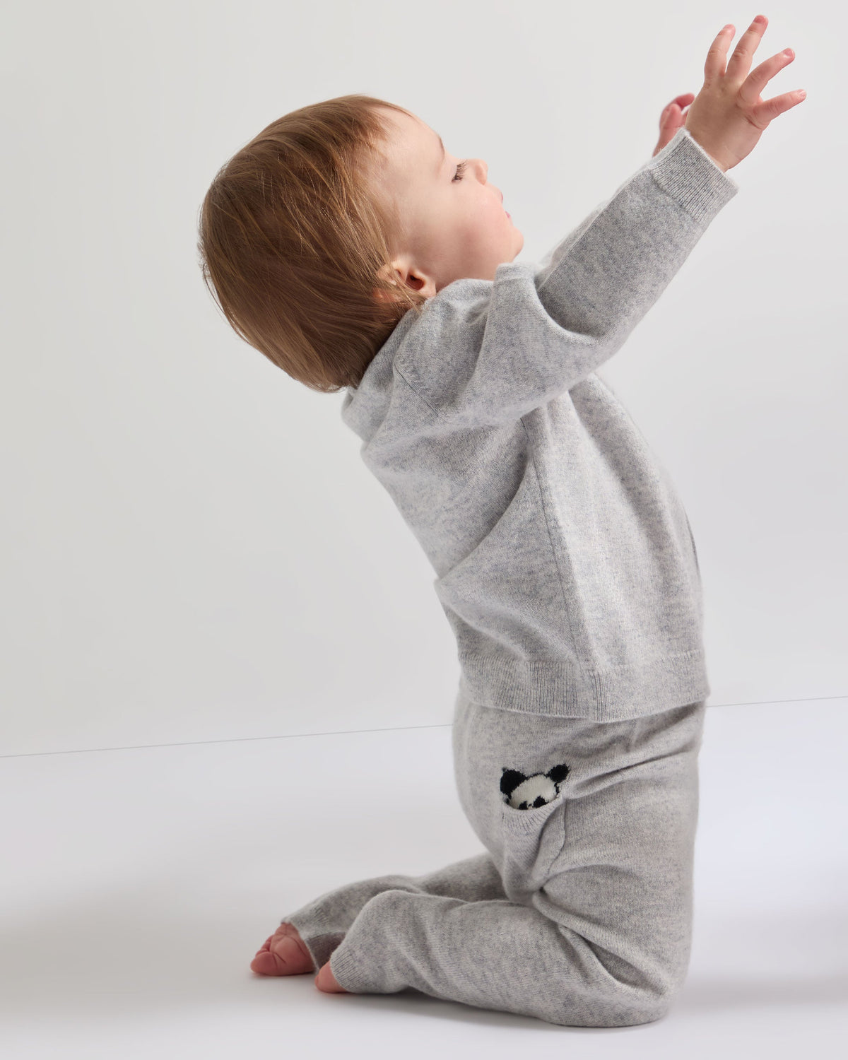 Panda Pocket Cashmere Leggings Fumo Grey