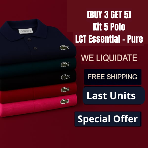 [BUY 3 GET 5] Kit 5 Polo LCT Essential - Pure