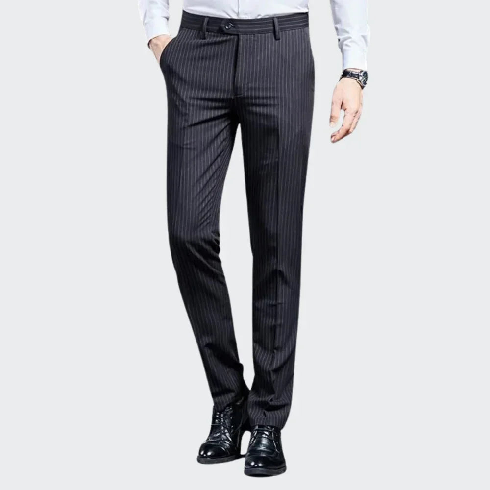 Premium Men's Suit Trousers Striped - Pure - PURECLO