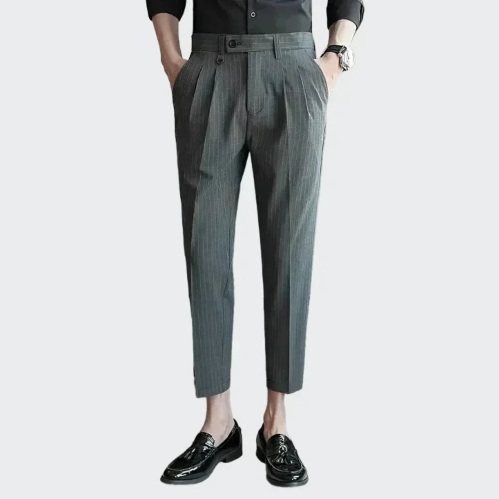 Striped Suit Trousers - Pure - PURECLO