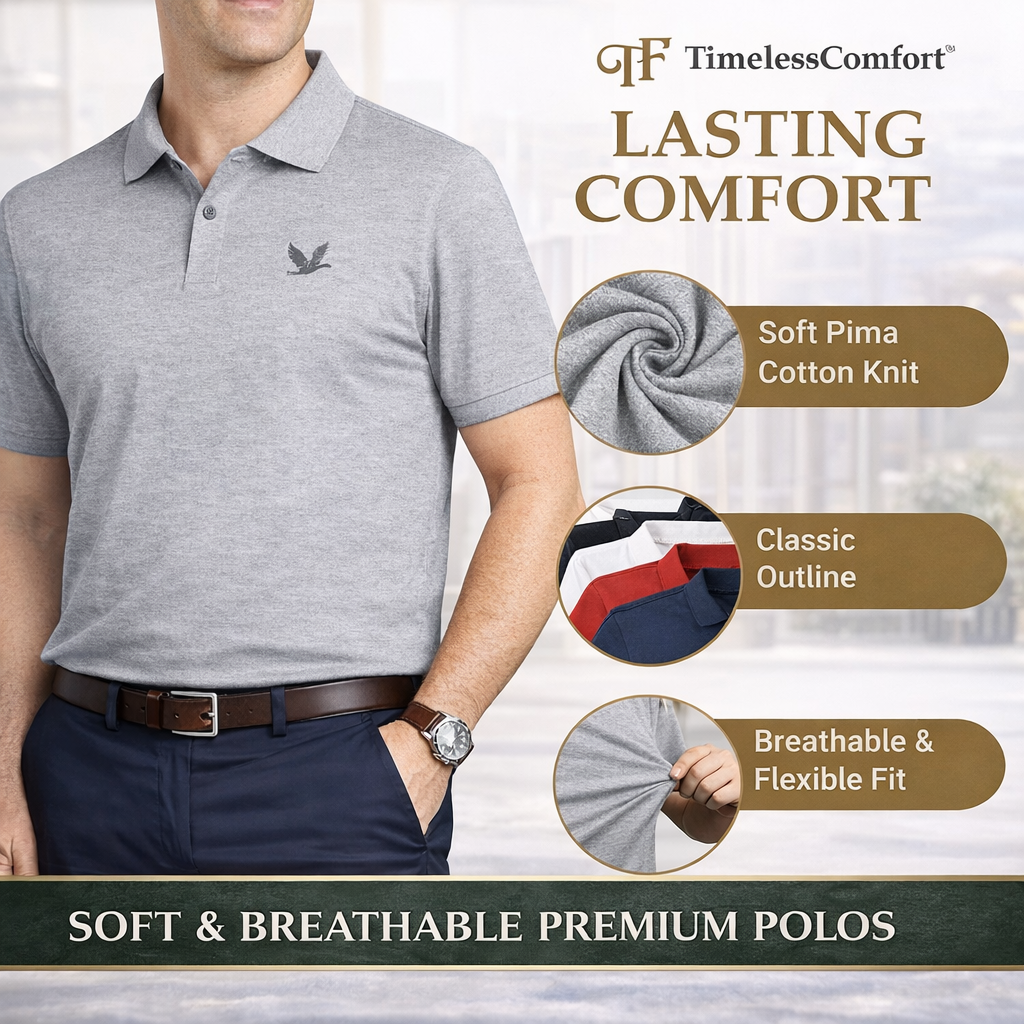 [BUY 3 GET 5]  PureClo™ Essential Polo Kit | Timeless Style