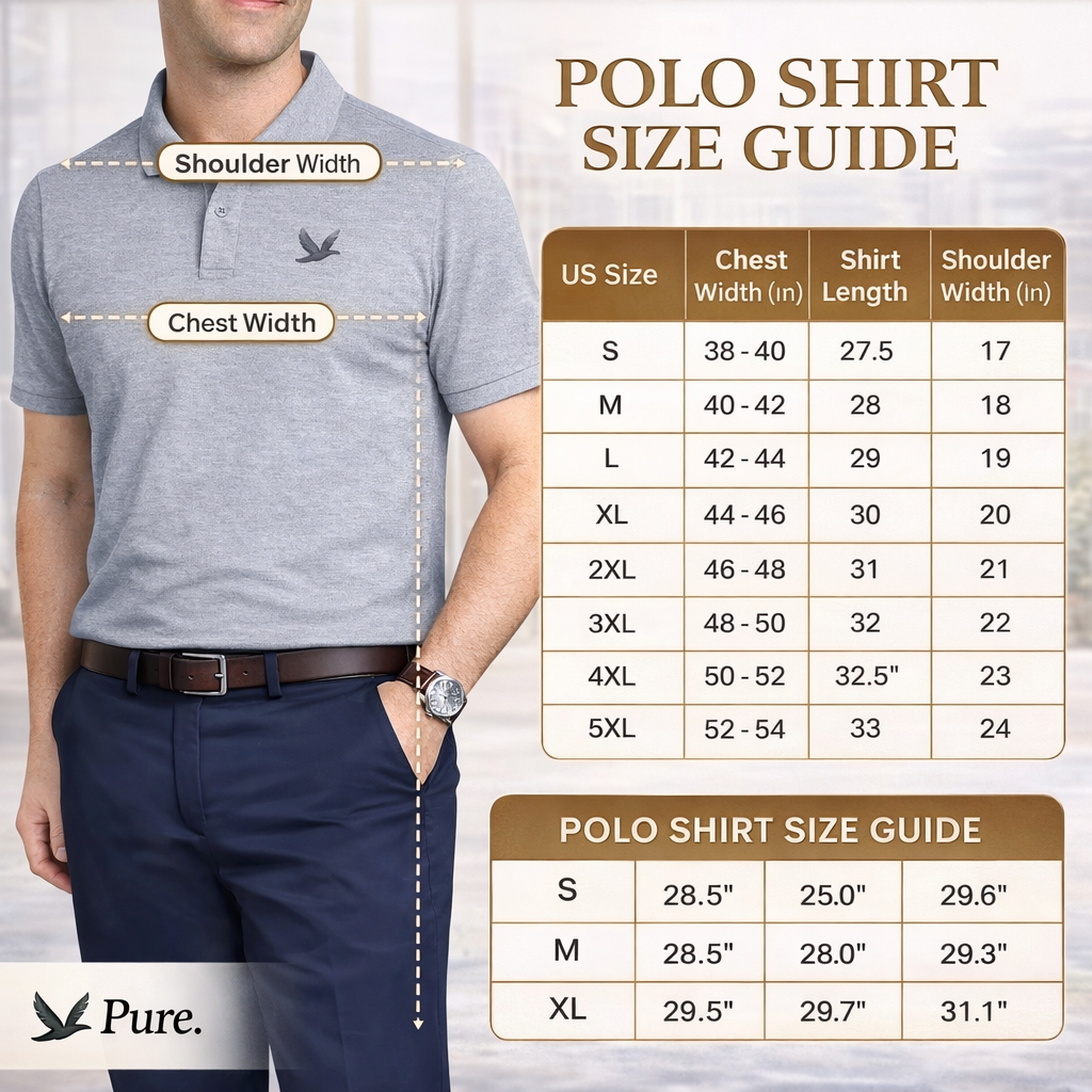 [BUY 3 GET 5]  PureClo™ Essential Polo Kit | Timeless Style