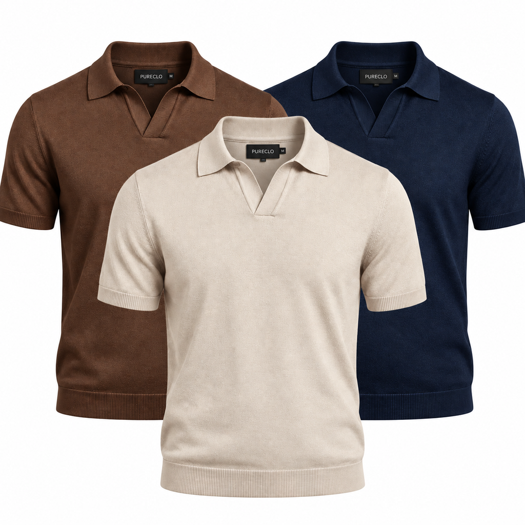 [BUY 2 GET 3] Essential Polo Tricot Pure 3-Pack | Silky-Soft Pima Cotton Blazee