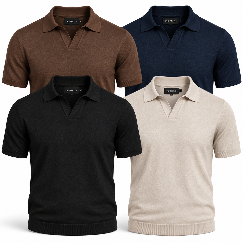 [BUY 2 GET 3] Essential Polo Tricot Pure 3-Pack | Silky-Soft Pima Cotton Blazee