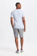 THE CABLE SHORT SLEEVE T-SHIRT - PURECLO