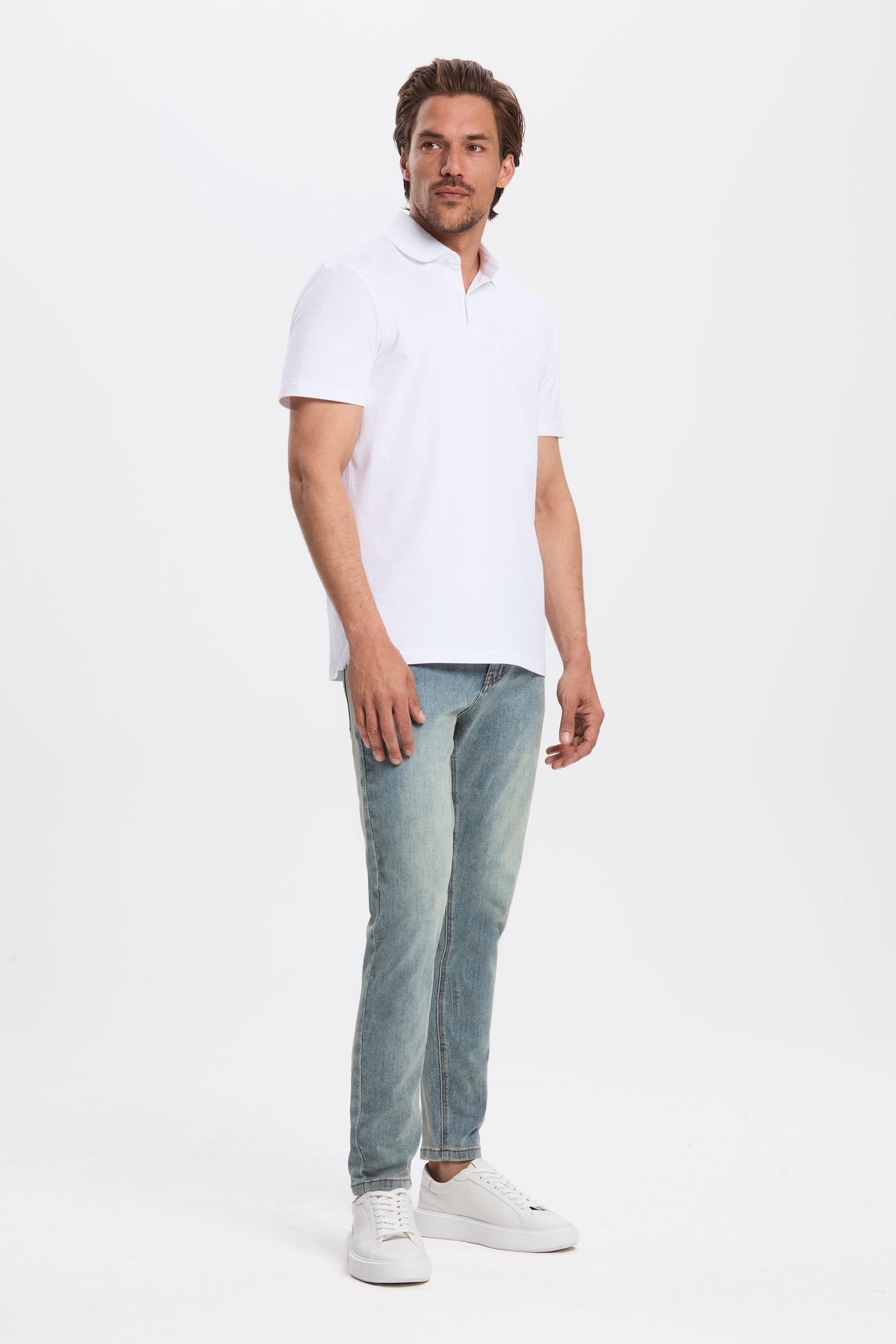 THE REGULAR BUTTON POLO - PURECLO