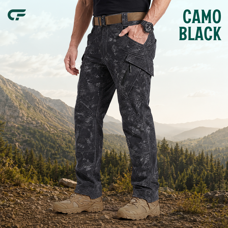 FlexCamo - Men's 9-Pocket Straight Fit Tactical Waterproof Pants