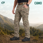 FlexCamo - Men's 9-Pocket Straight Fit Tactical Waterproof Pants
