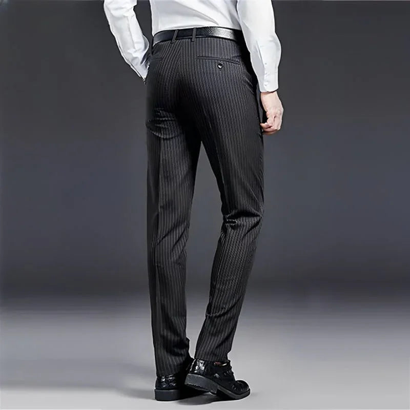 Premium Men's Suit Trousers Striped - Pure - PURECLO