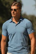 THE MUSCLE BUTTON POLO - PURECLO