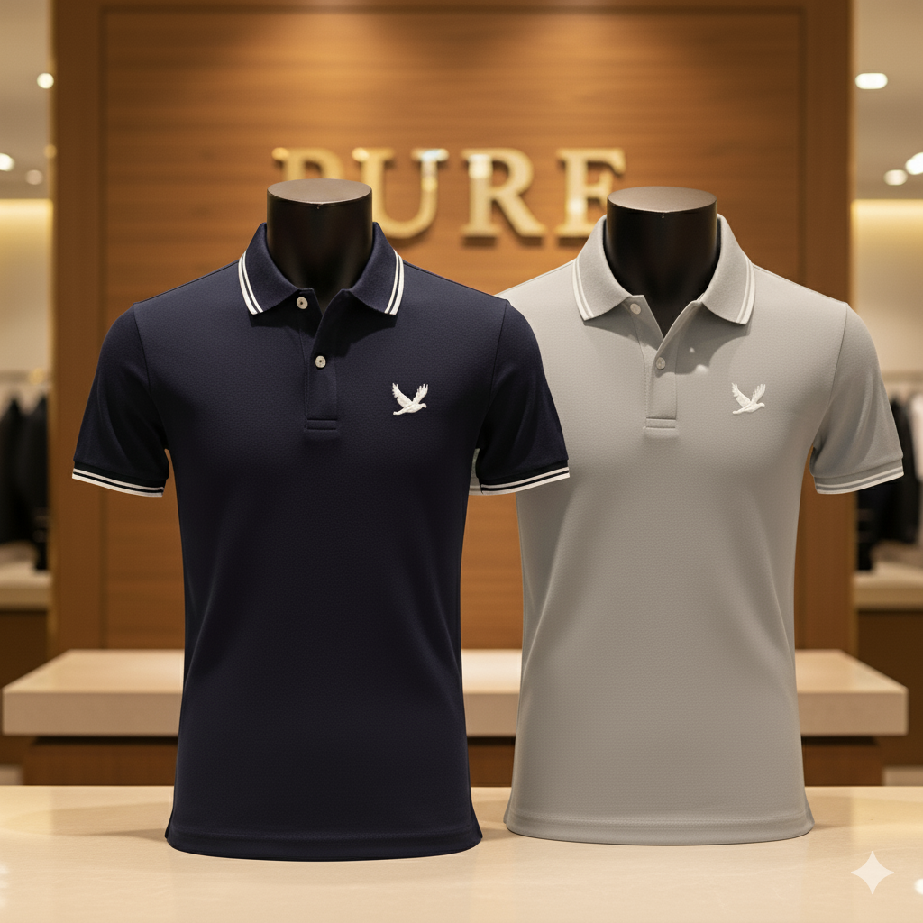 PureClo™ | 2-Pack Essential Polo Shirts [BUY 1, GET 2]