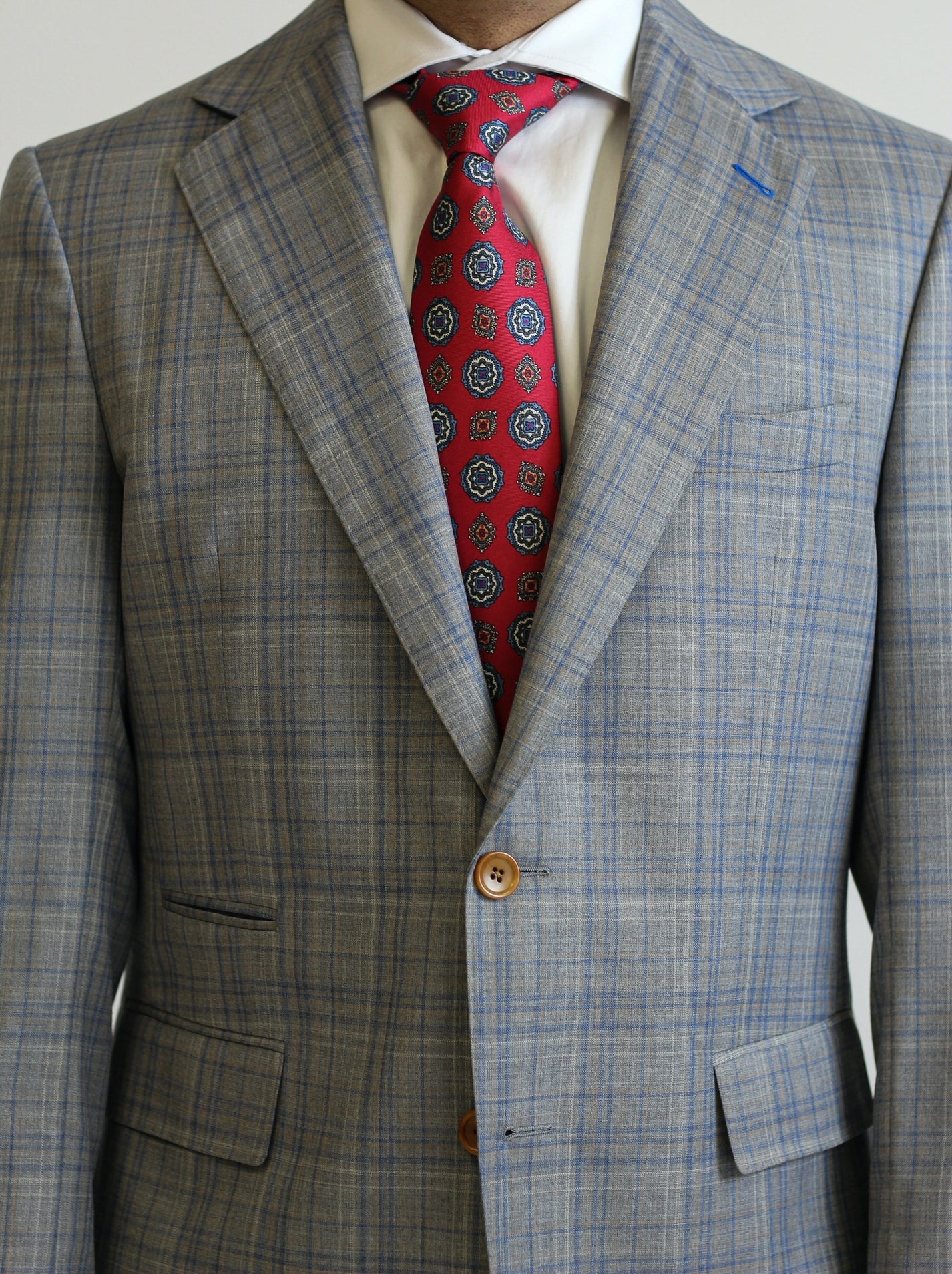 PURE | Signature Glen Plaid Suit – Grey