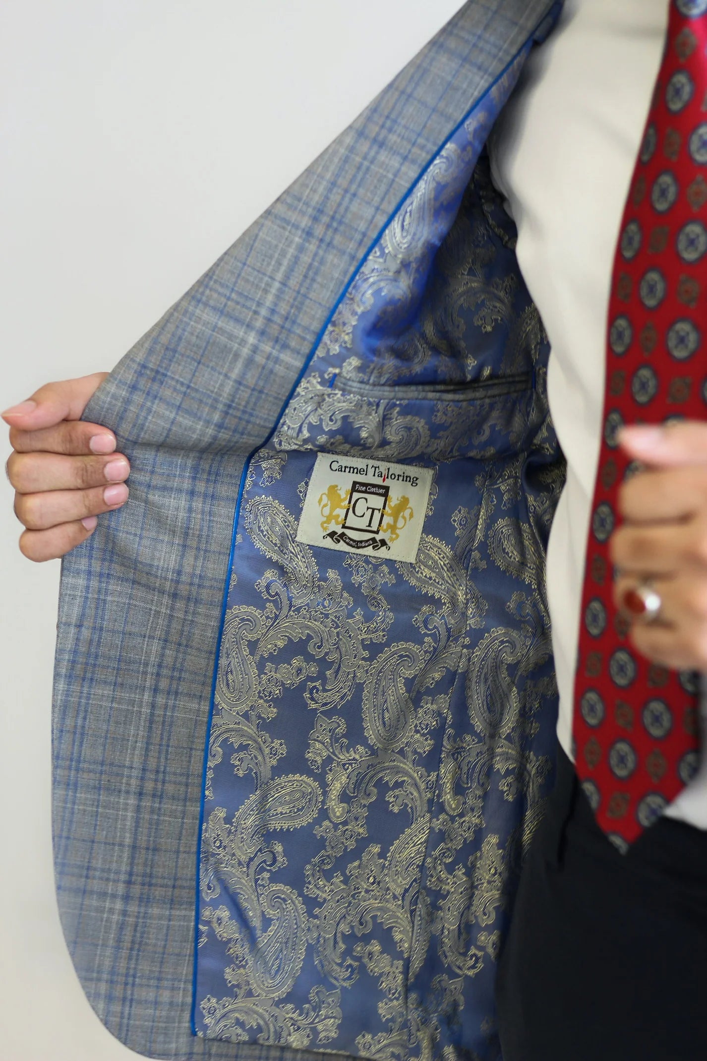 PURE | Signature Glen Plaid Suit – Grey
