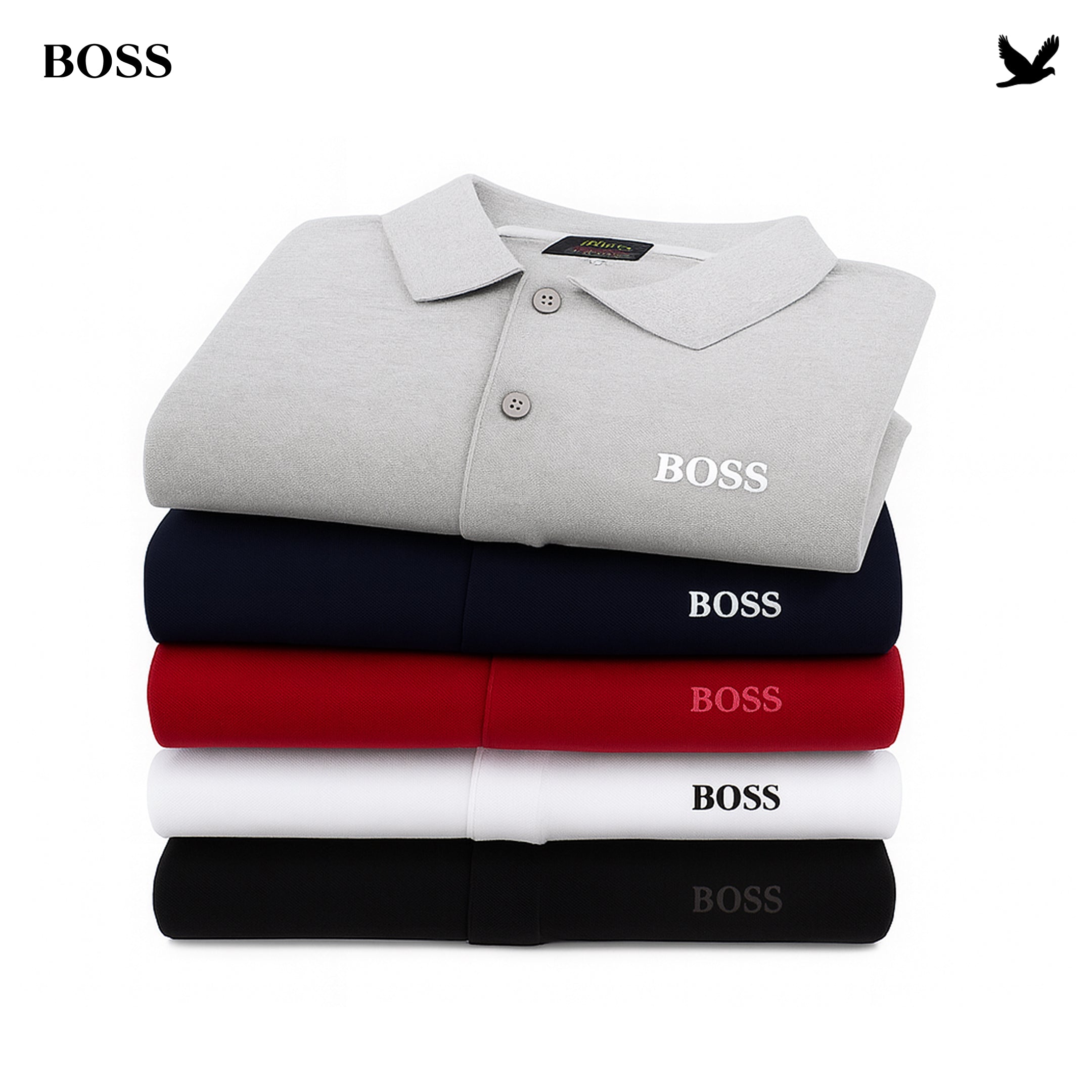 [BUY 3, GET 5] Kit 5 Polo Boss Essential - Pure