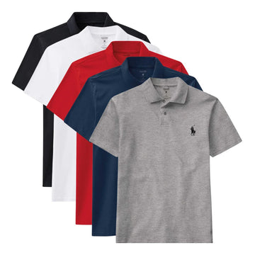 [BUY 3 GET 5] Kit 5 Polo R&L Essential - Pure - PURECLO
