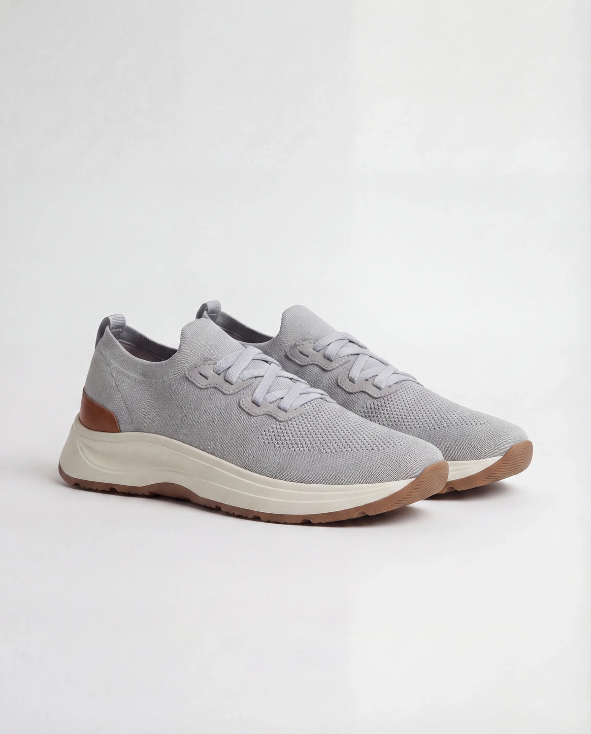 PureClo™ | Light Grey Knitted Sneakers