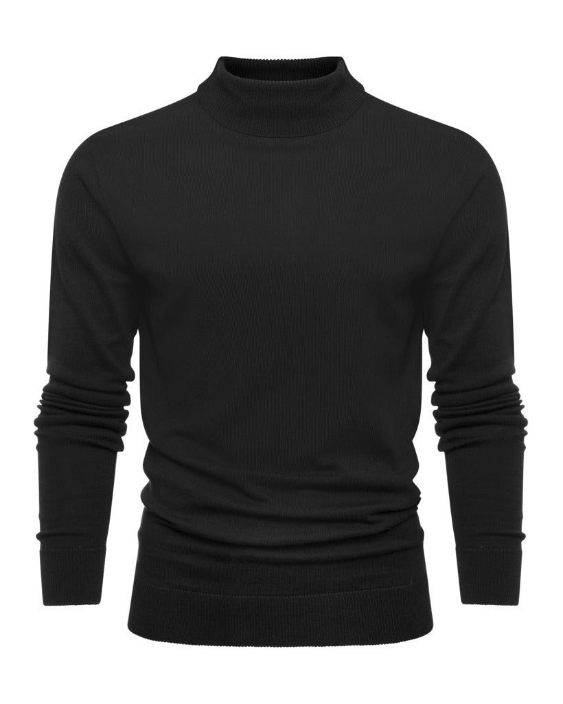 PURE - Grant High-Neck Knit Sweater