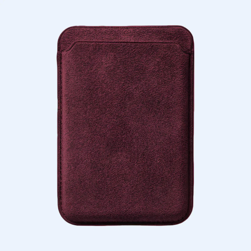 Wallet Alcantara MagSafe - Wine