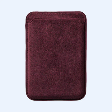 Wallet Alcantara MagSafe - Wine
