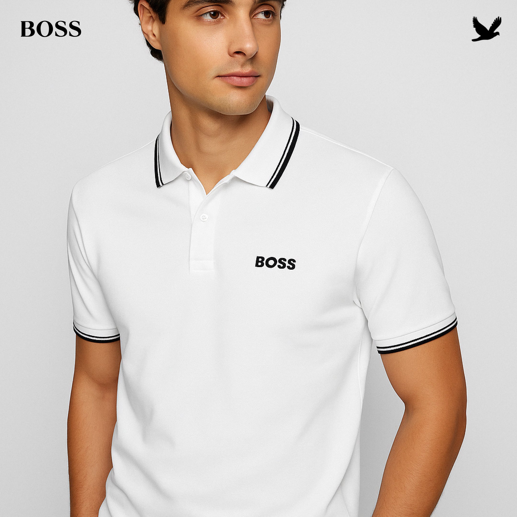 [BUY 1, GET 2] 2-Pack Boss Essential Polo Shirts - Pure