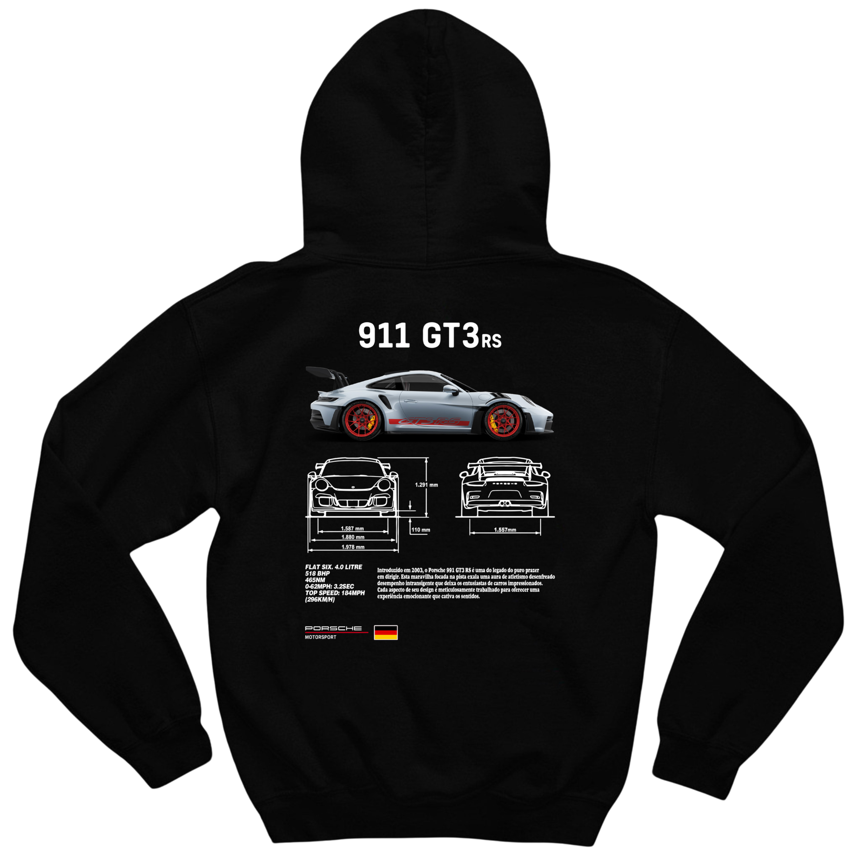 Racing Club 911 GT3 RS Hoodie - Pure