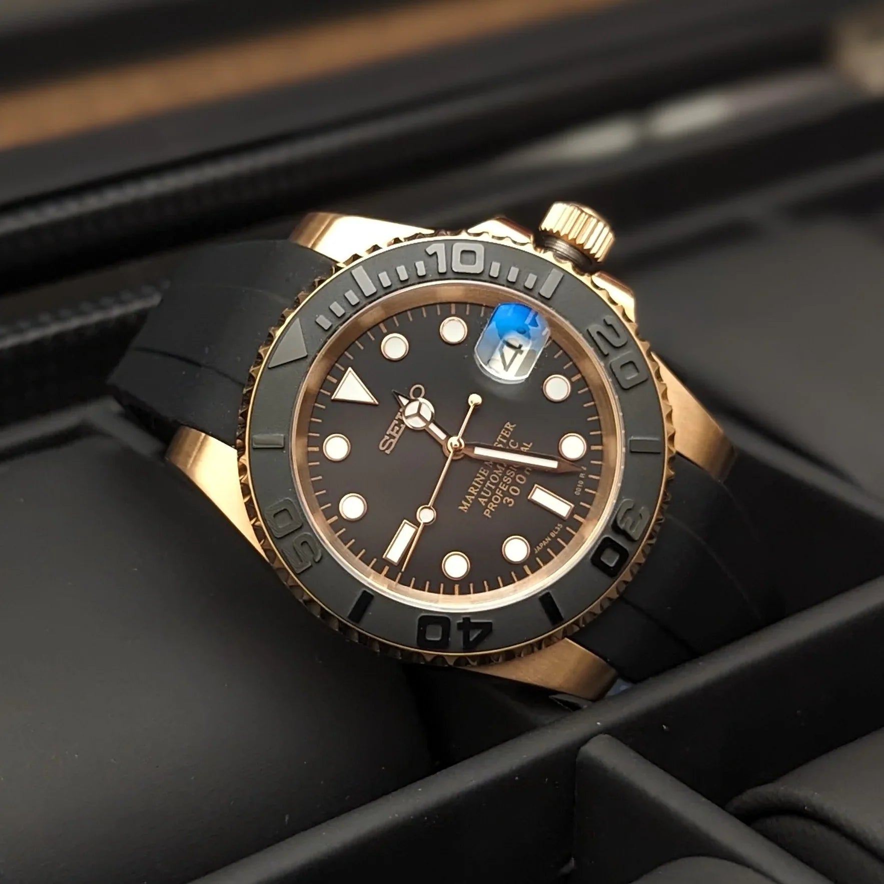 WATCH MOD YACHT | ROSE GOLD BLACK