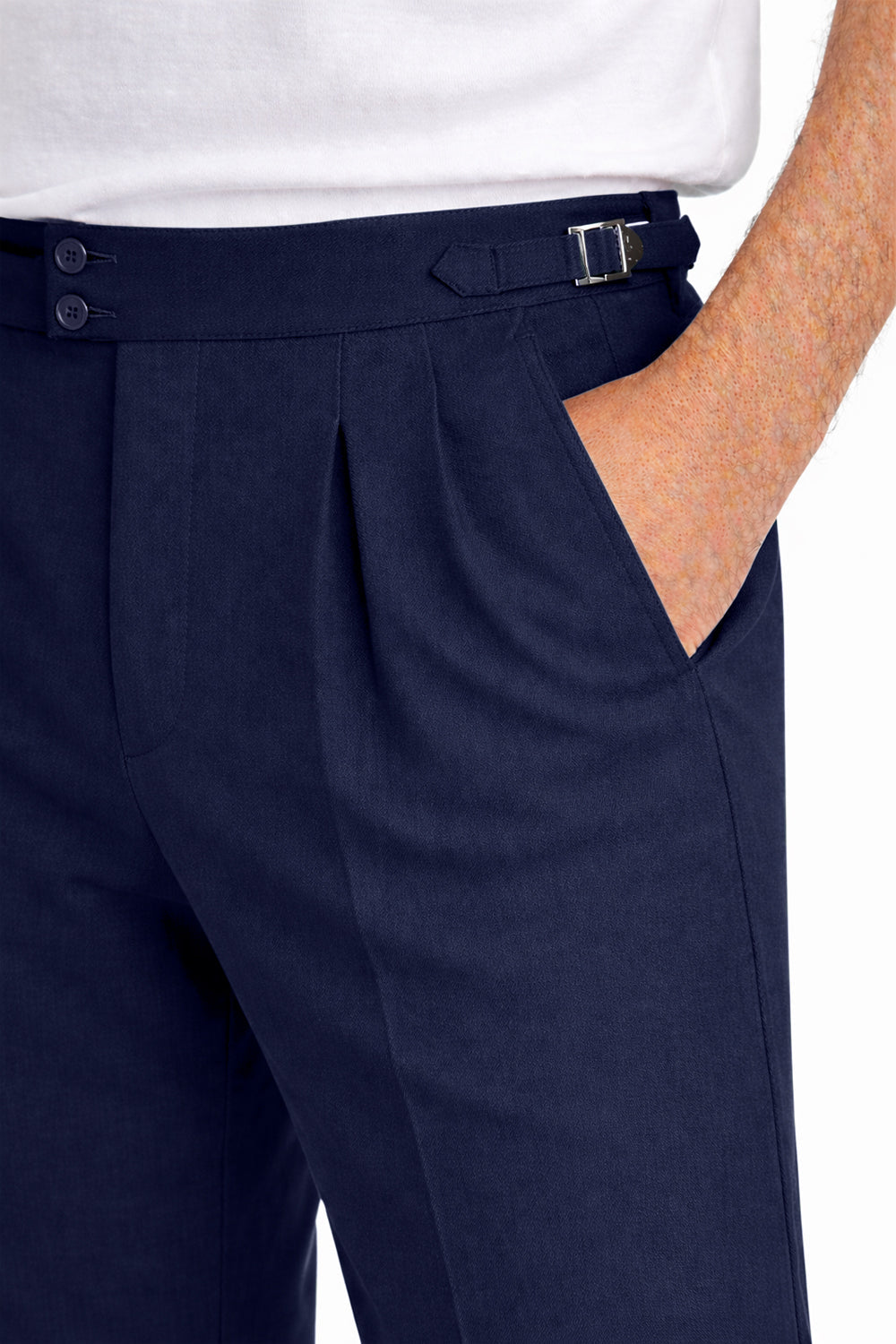 IVAR® Eclipse Blue Pleated Gurkha Pants