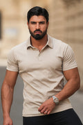 THE MUSCLE BUTTON POLO - PURECLO
