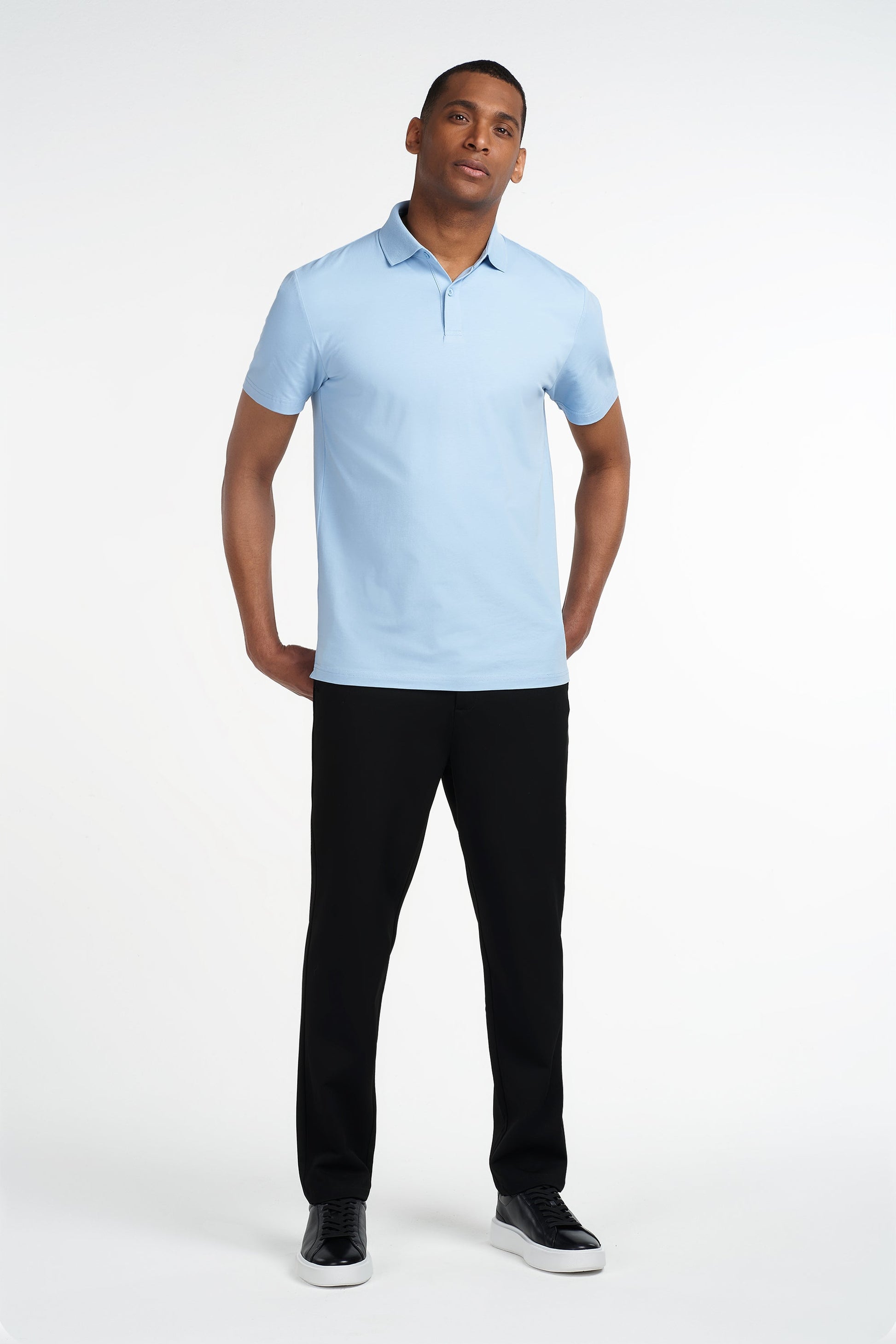 THE REGULAR BUTTON POLO - PURECLO
