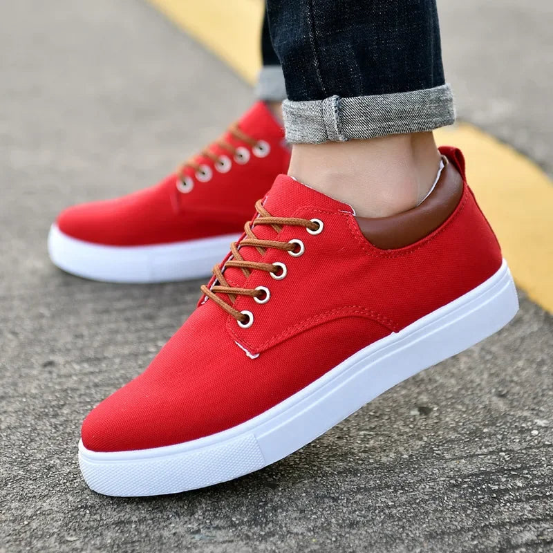 Fashionable Casual Sneakers Made of Canvas - Pure - PURECLO