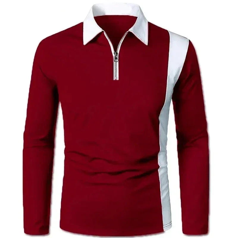 Men's Long Sleeve Polo Shirt Padrony - Pure