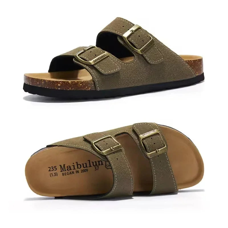 Birken California Suede Sandals for Men - Pure - PURECLO