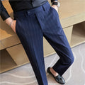 Pinstripe Suit Trousers for Men - Pure - PURECLO