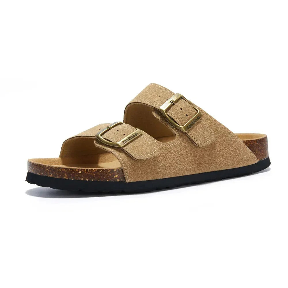 Birken California Suede Sandals for Men - Pure - PURECLO