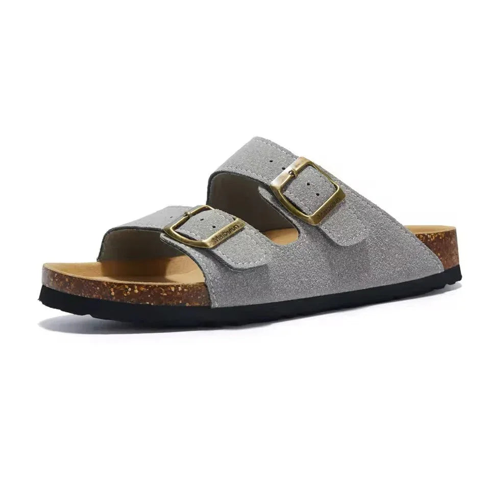 Birken California Suede Sandals for Men - Pure - PURECLO