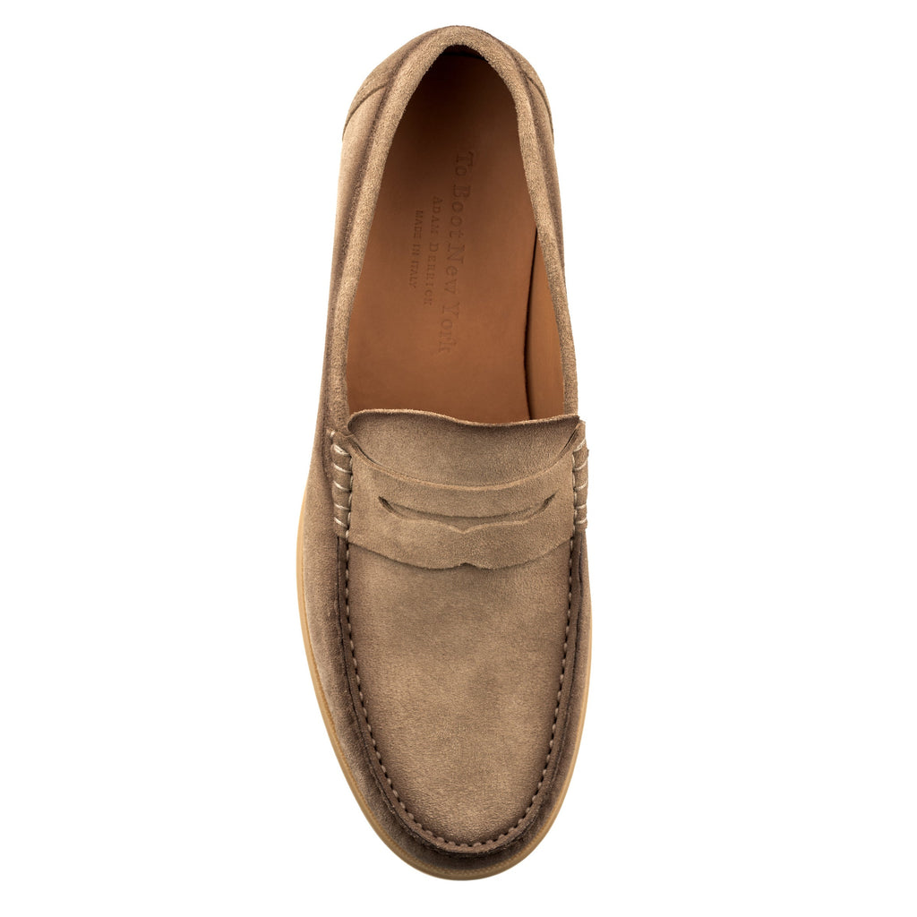 Bennett Taupe Suede College Penny Loafer