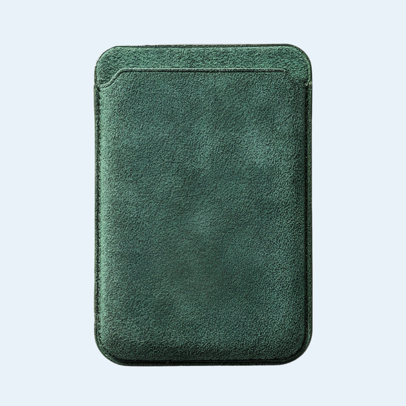 Wallet Alcantara MagSafe - Midnight Green
