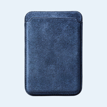 Wallet Alcantara MagSafe - Ocean Blue
