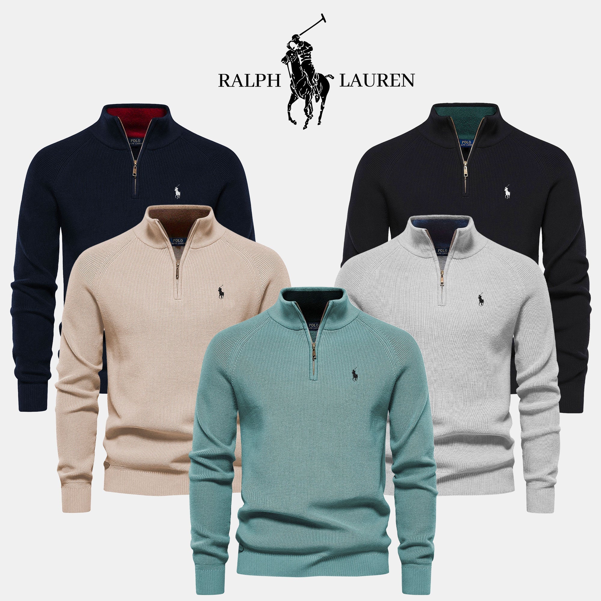 Pull Col Zippé R&L (DÉSTOCKAGE) - PURECLO