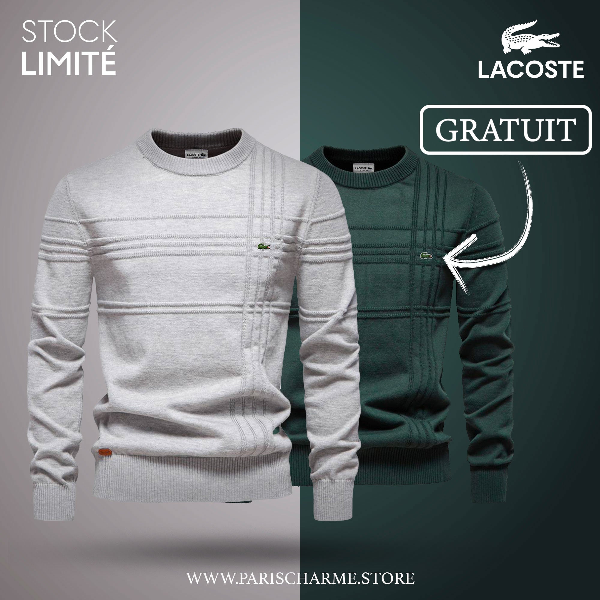 Pull Homme Texturé LC™ 1+1 (DÉSTOCKAGE) - PURECLO