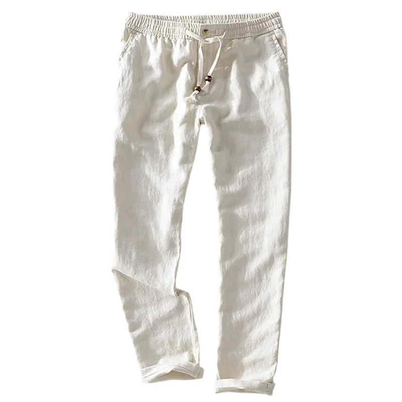 Men's Linen Trousers Morato - Pure - PURECLO