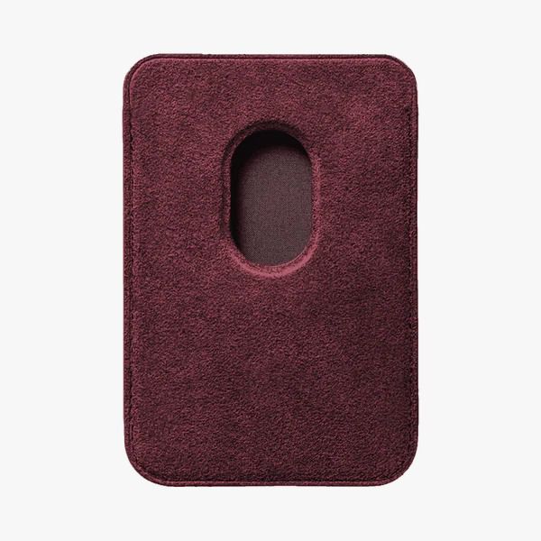 Wallet Alcantara MagSafe - Wine