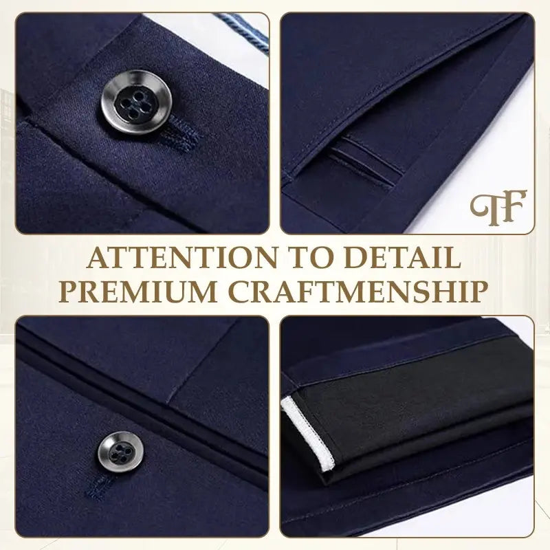 Pure™ TimelessFlex – Pantalones Clásicos de Corte Recto para Hombre con Elasticidad 4-Way Stretch