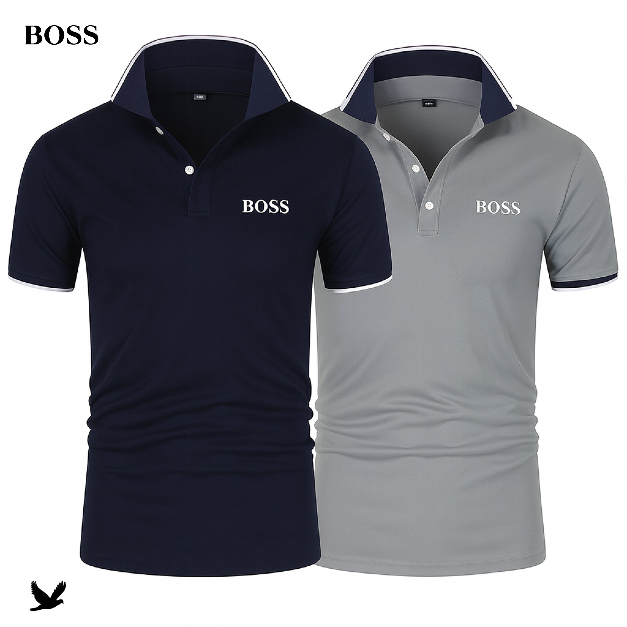 [BUY 1, GET 2] 2-Pack Boss Essential Polo Shirts - Pure