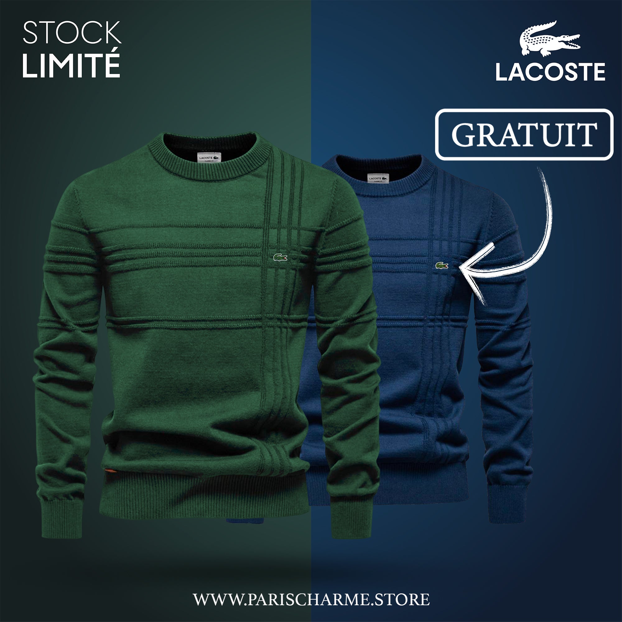 Pull Homme Texturé LC™ 1+1 (DÉSTOCKAGE) - PURECLO