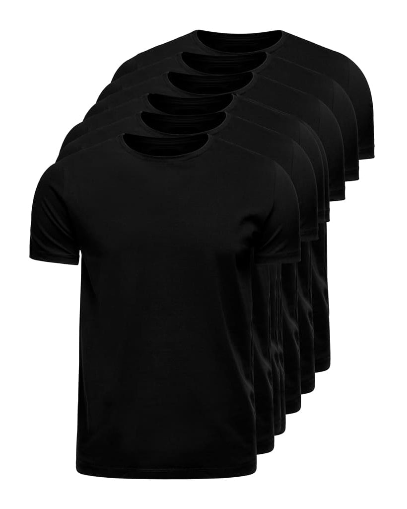 Kit 6 Camisetas Algodão Egípcio