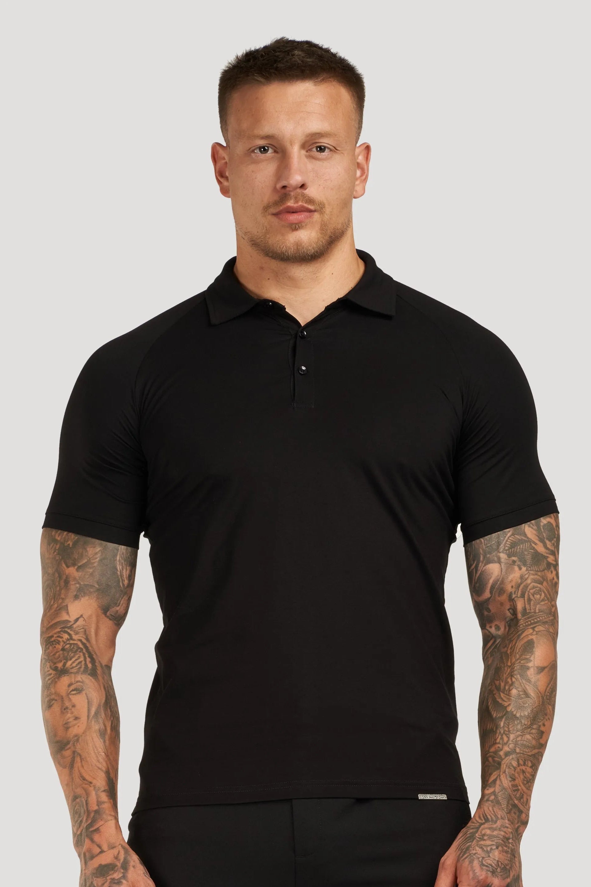 THE MUSCLE BUTTON POLO - PURECLO