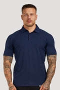 THE MUSCLE BUTTON POLO - PURECLO