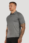 THE MUSCLE BUTTON POLO - PURECLO