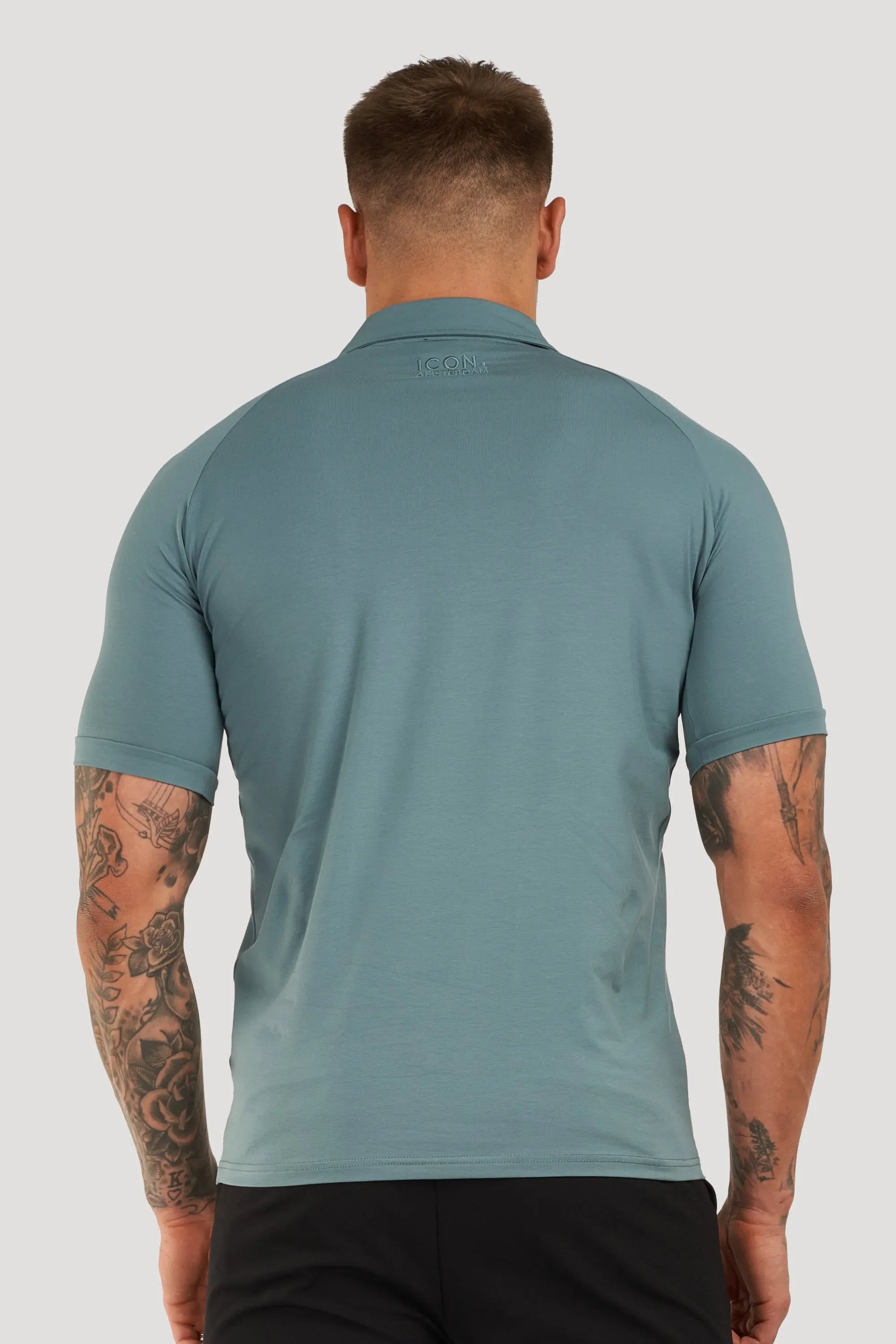 THE MUSCLE BUTTON POLO - PURECLO